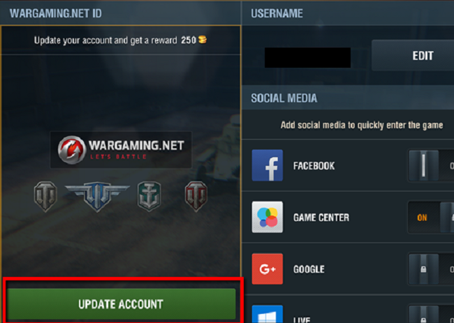 how to remove wargaming game center